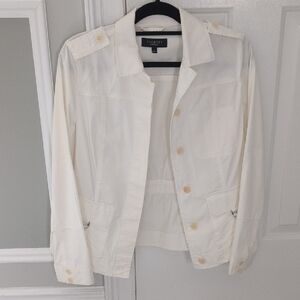Talbots Size 6 White Blazer